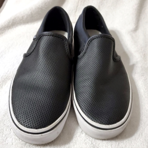 leather asher vans